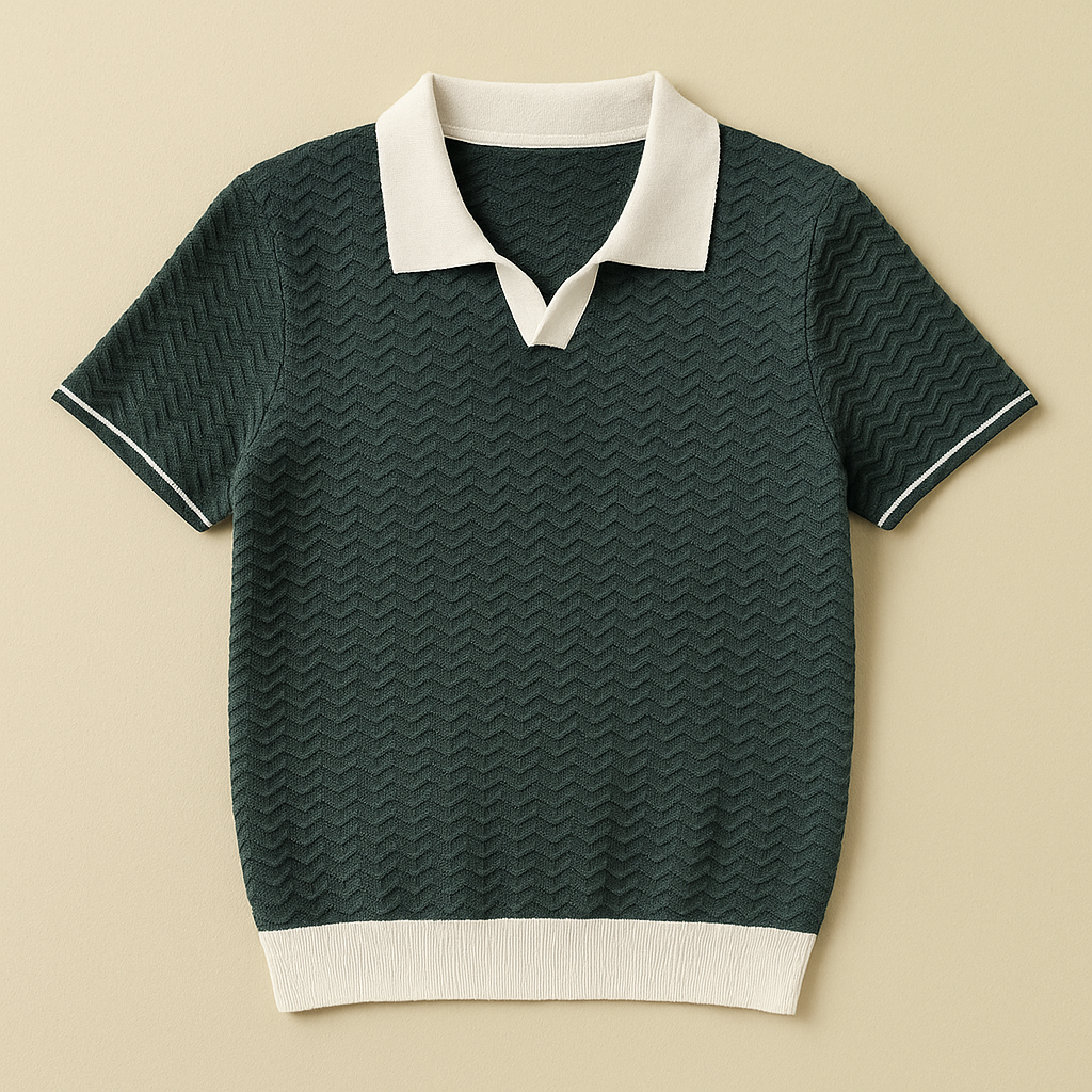 FRANCO MARINO | POLO SHIRT IN TESSUTO RICCIO DE