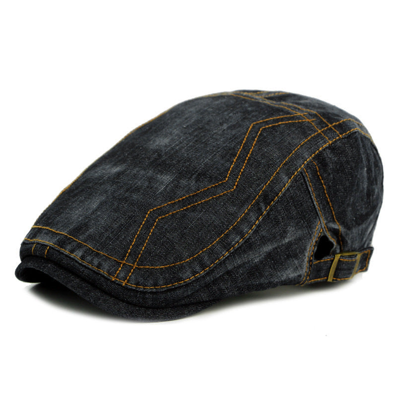 Cappello in Denim con Rivetti