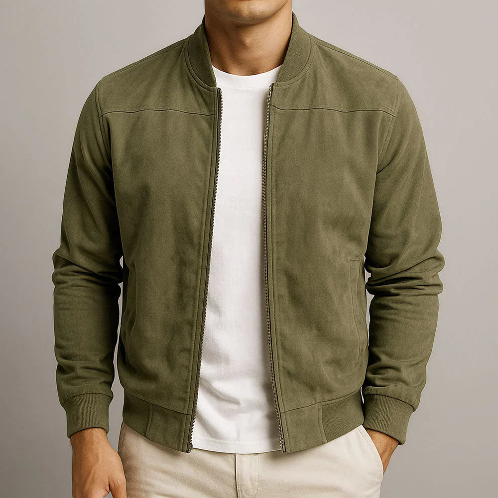 Riviera - Bomber in Camoscio