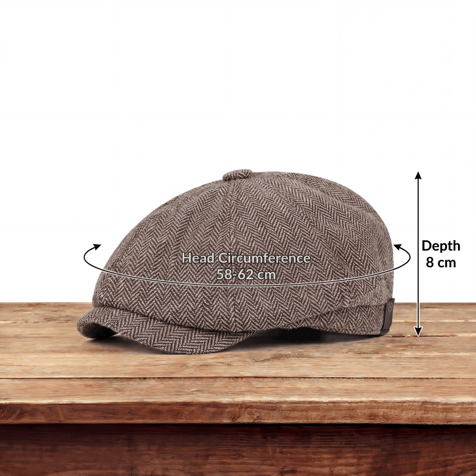 Cappello in Lana a Spina di Pesce