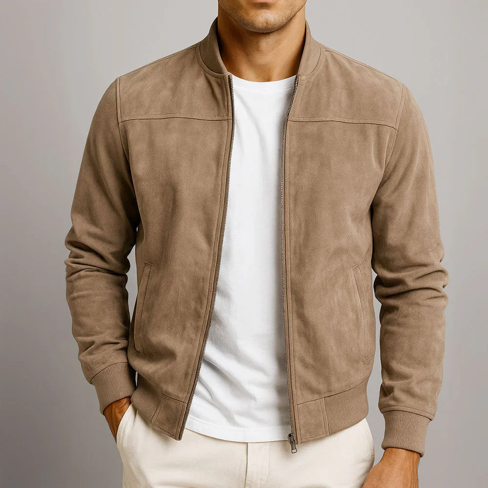 Riviera - Bomber in Camoscio
