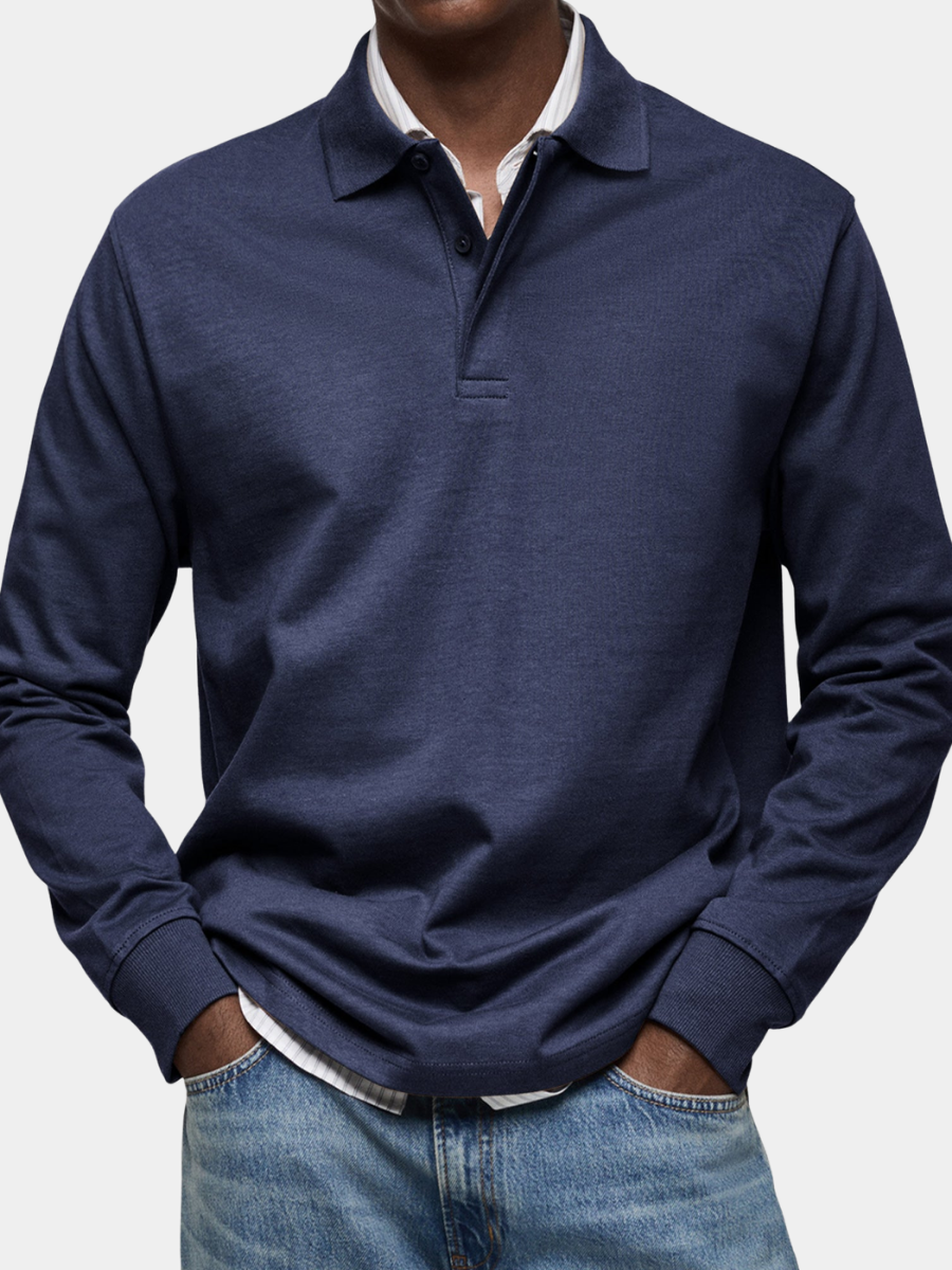 LAURENT MONACO | POLO DI LUSSO A MANICHE LUNGHE
