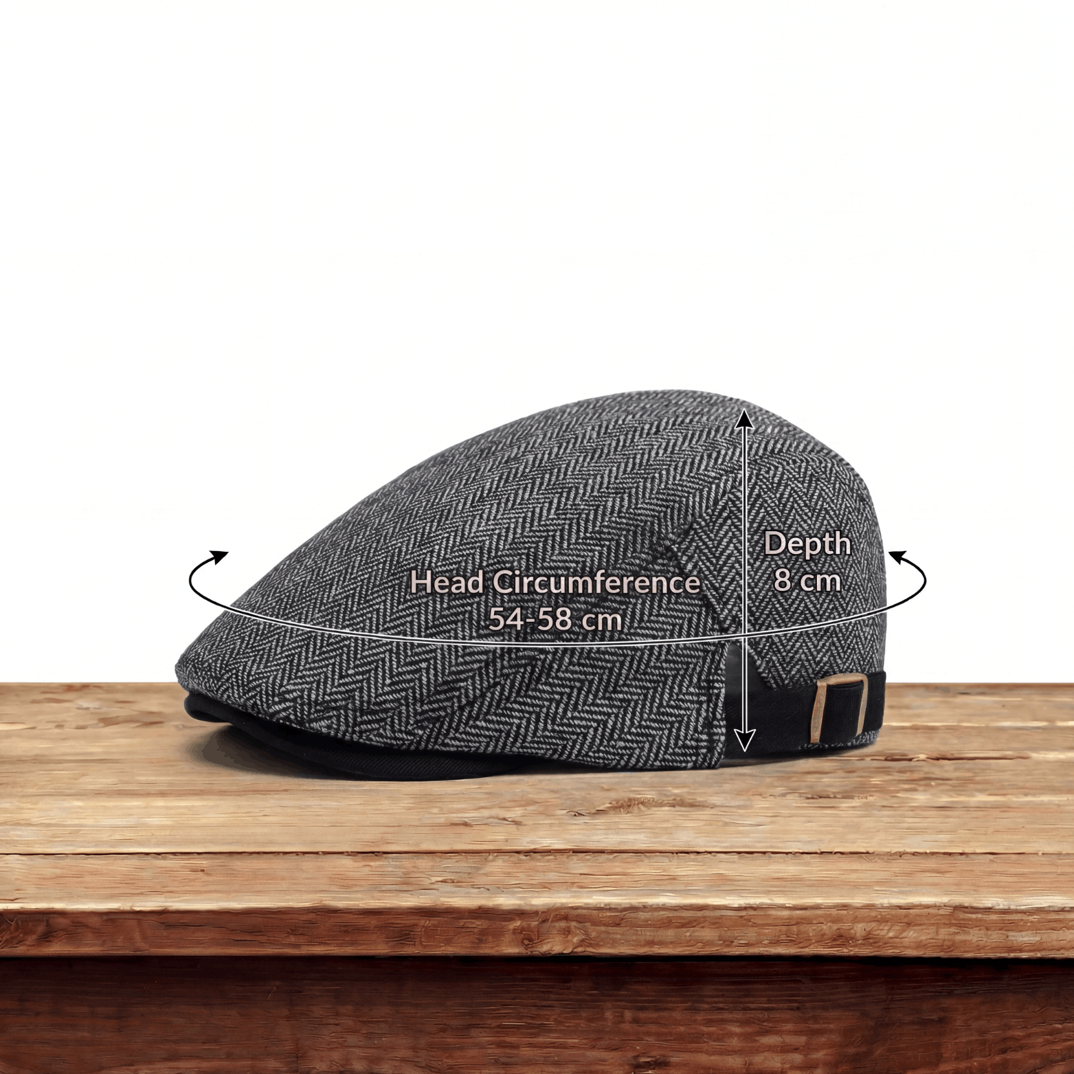 Cappello Driver in Lana a Spina di Pesce