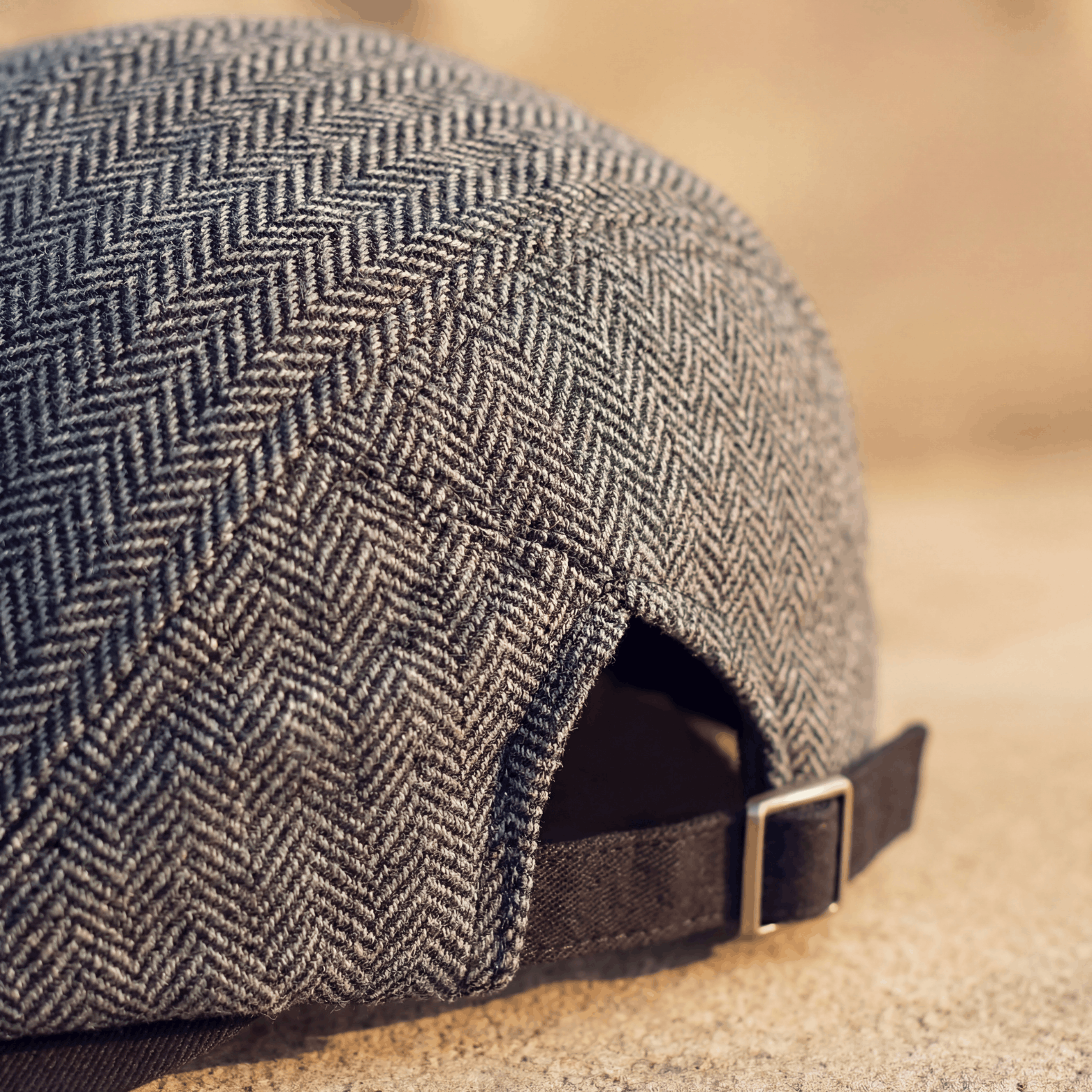Cappello Driver in Lana a Spina di Pesce