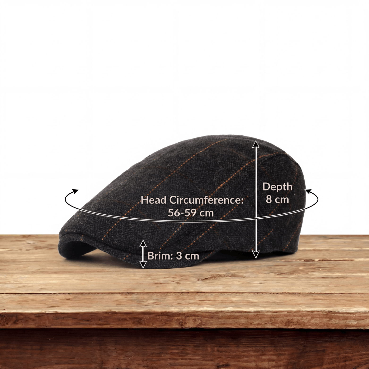 Cappello a V Herringbone
