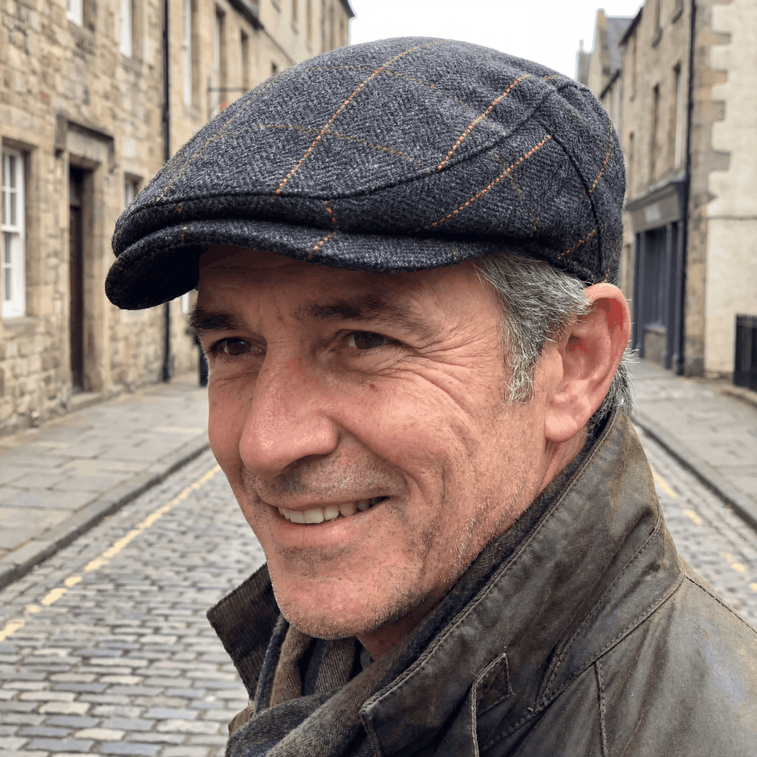Cappello a V Herringbone