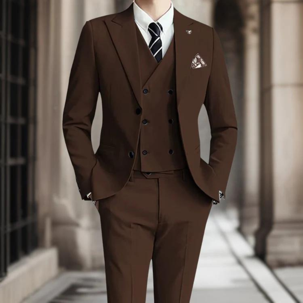 Set di Abito da Sposo Moderno per Uomo Classico