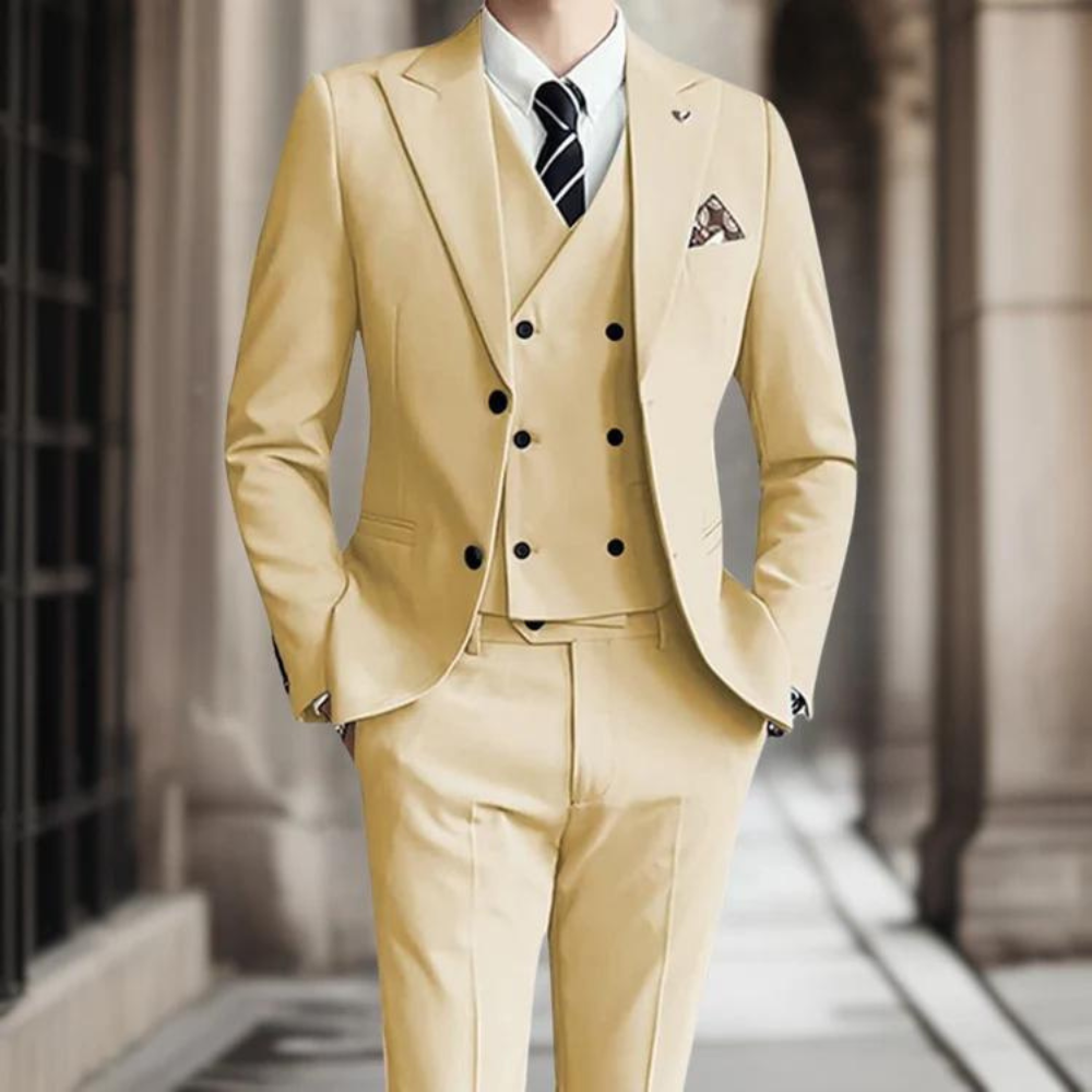 Set di Abito da Sposo Moderno per Uomo Classico