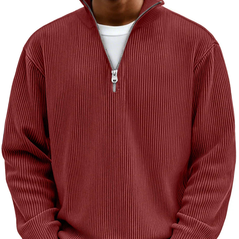 Adonis - Maglione Elegante con Collo Zip