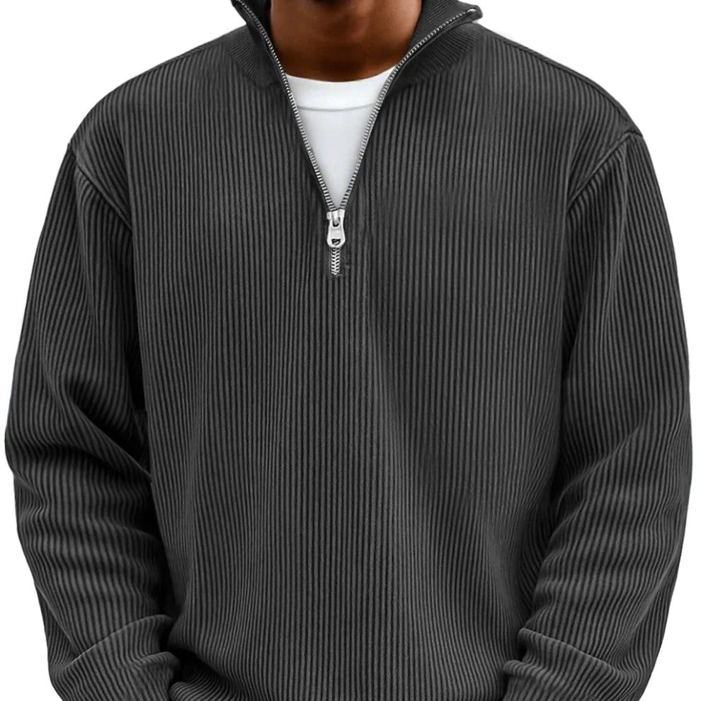 Adonis - Maglione Elegante con Collo Zip