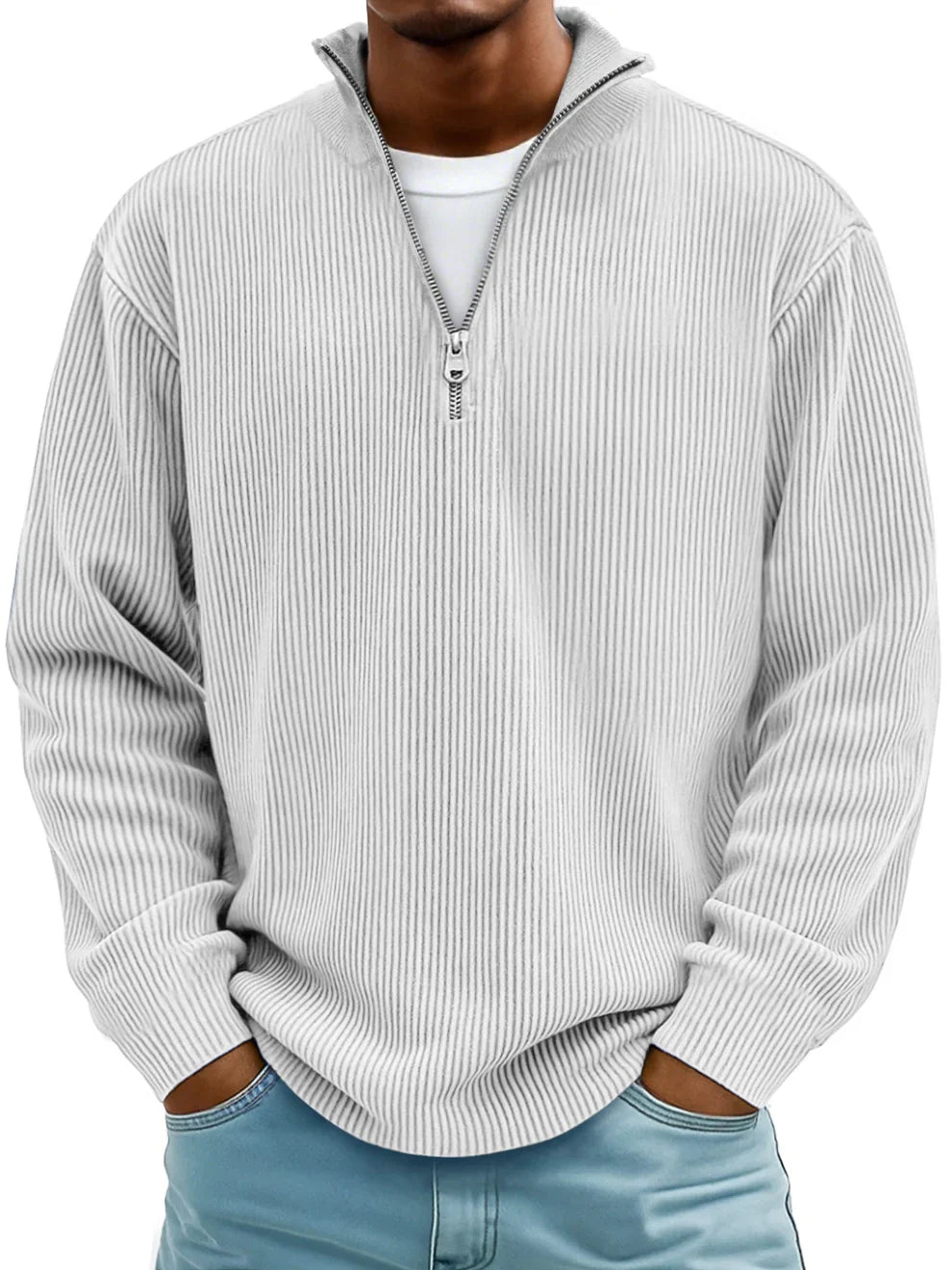 FRANCO MARINO | MAGLIONE CON ZIP ALLA MODA