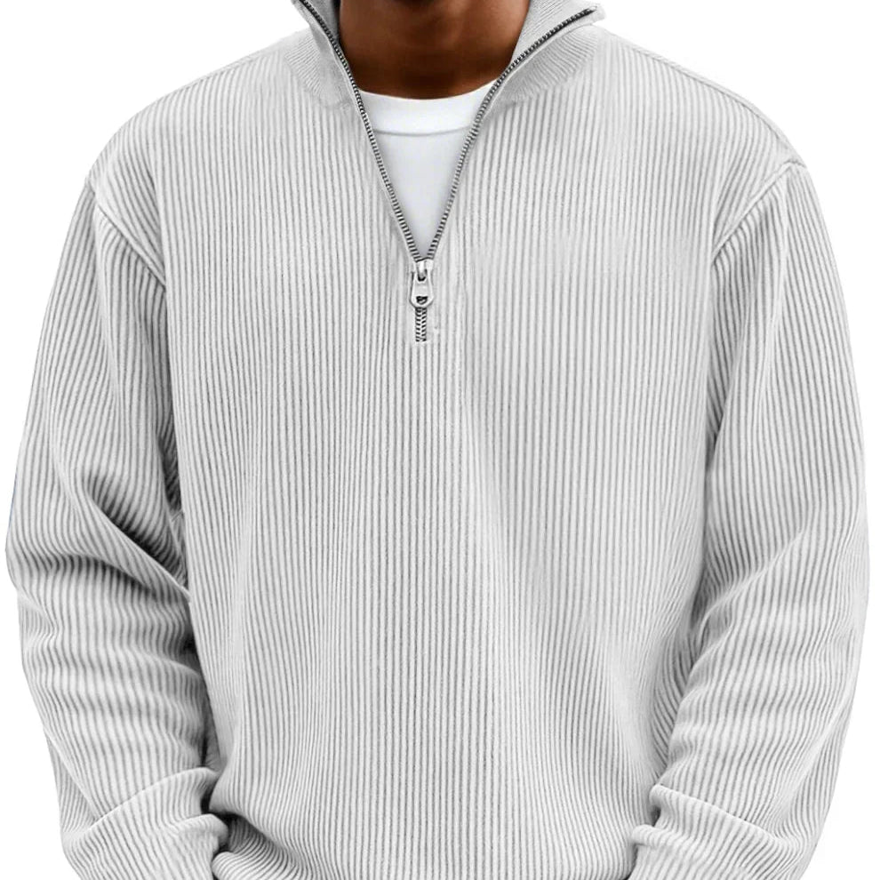 Adonis - Maglione Elegante con Collo Zip