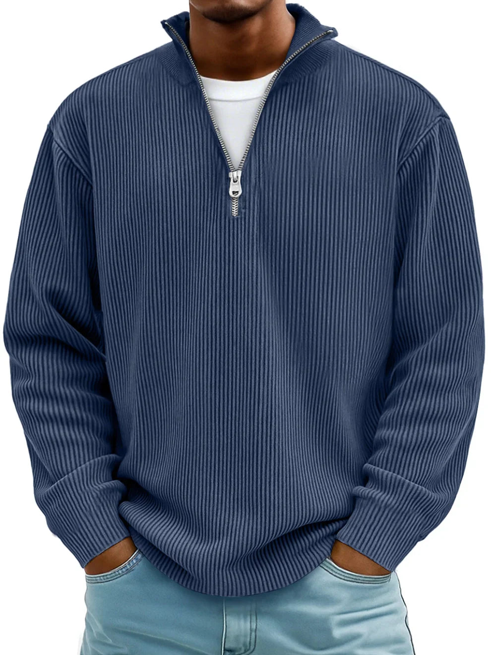 FRANCO MARINO | MAGLIONE CON ZIP ALLA MODA