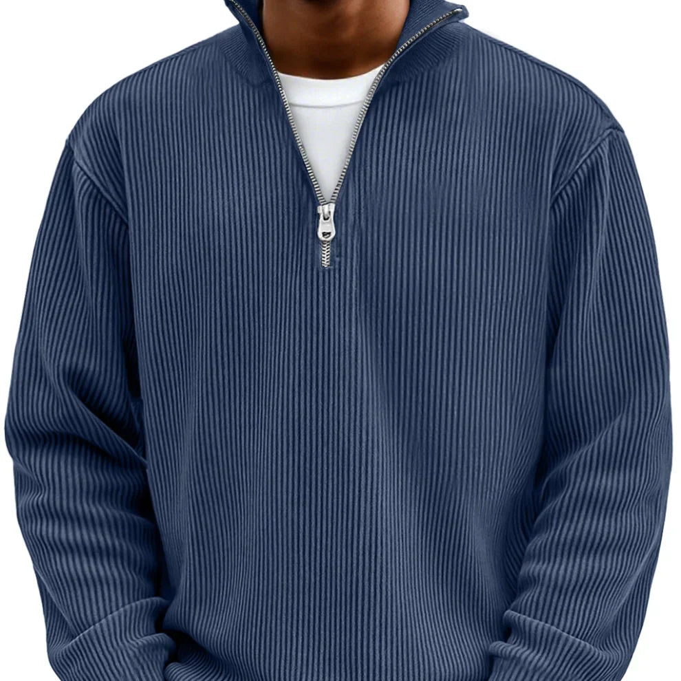 Adonis - Maglione Elegante con Collo Zip