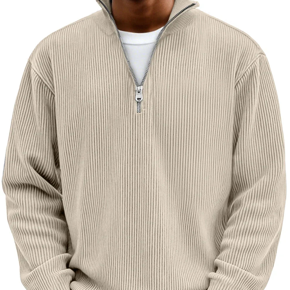 Adonis - Maglione Elegante con Collo Zip
