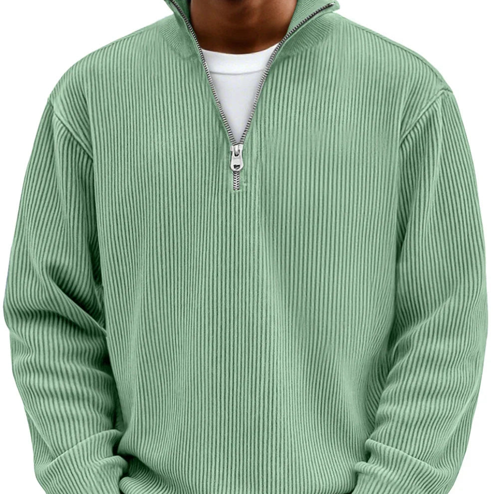 Adonis - Maglione Elegante con Collo Zip