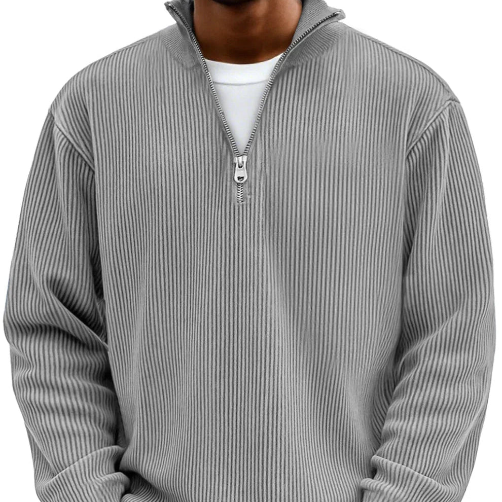 Adonis - Maglione Elegante con Collo Zip