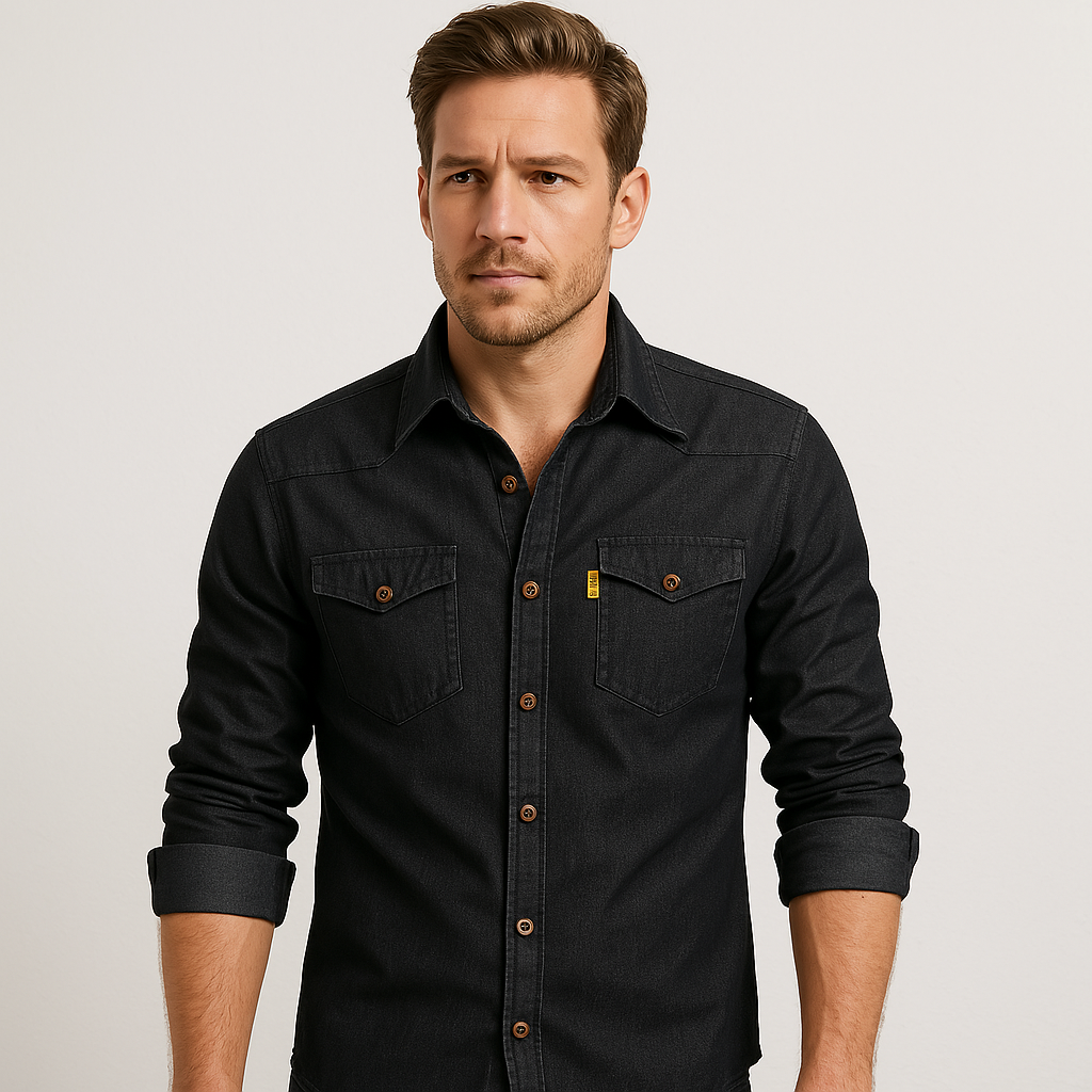 Enzo | Camicia in denim di cotone