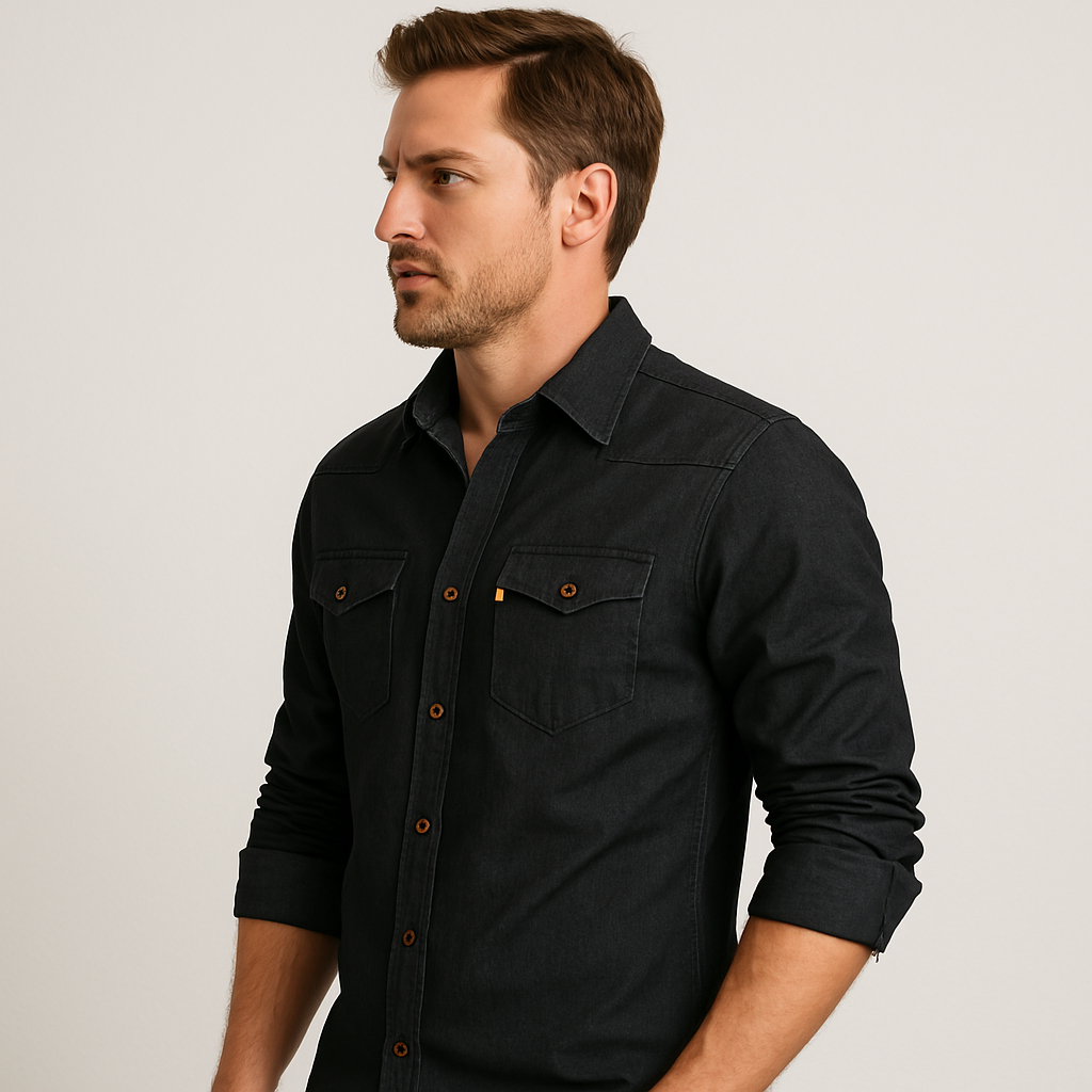 Enzo | Camicia in denim di cotone