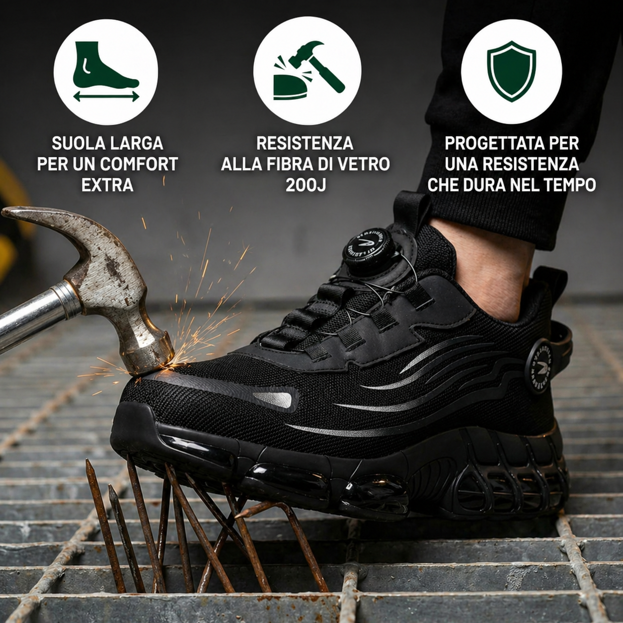 Marco –  ArmorFlex S3 Air Scarpe da Lavoro Comfort Rinforzato