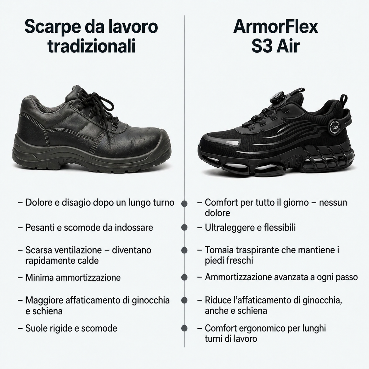 Marco –  ArmorFlex S3 Air Scarpe da Lavoro Comfort Rinforzato