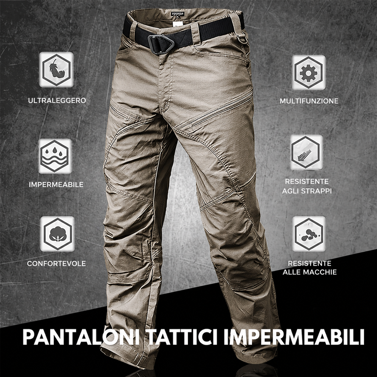 Alessandro – Pantaloni Tattici Impermeabili