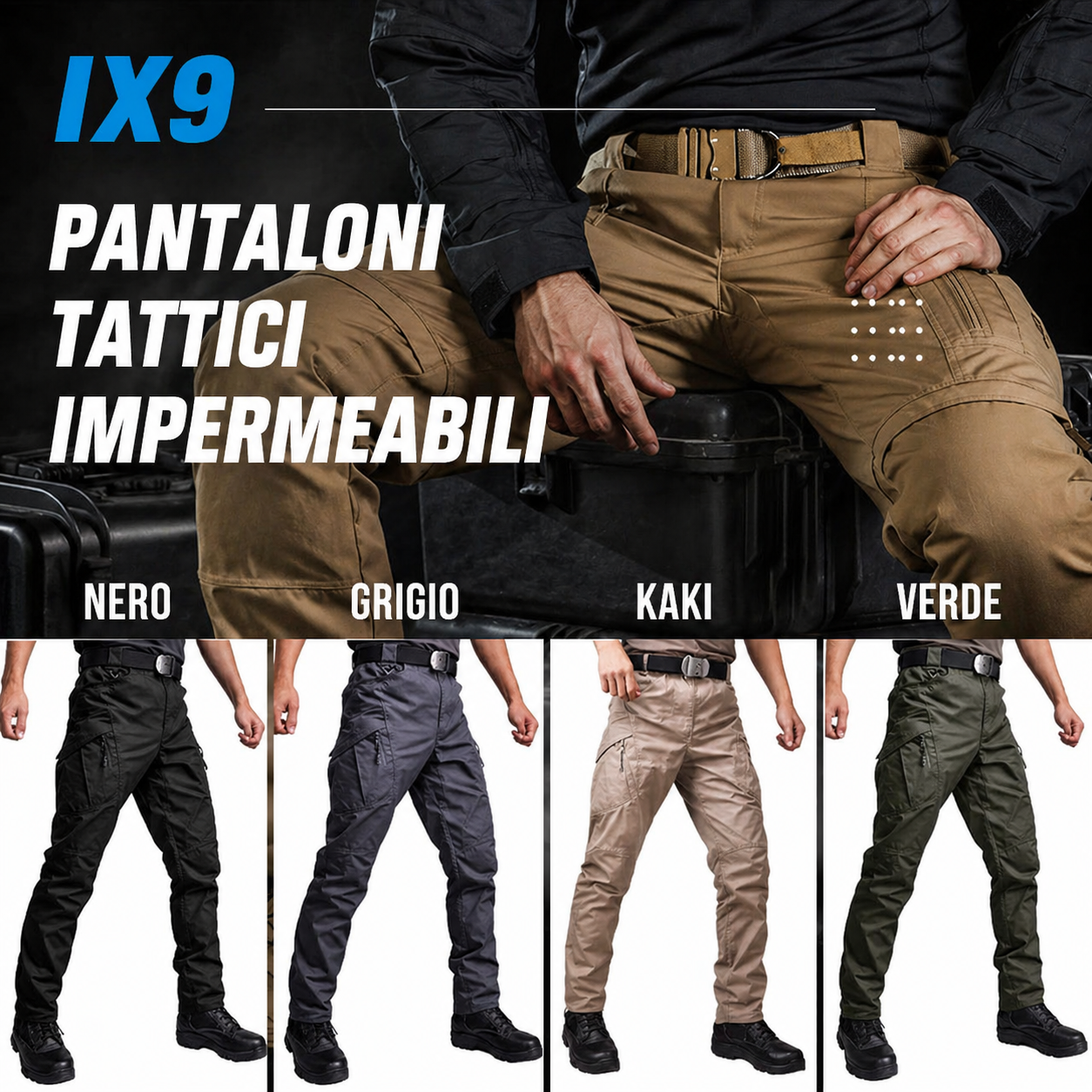 Alessandro – Pantaloni Tattici Impermeabili
