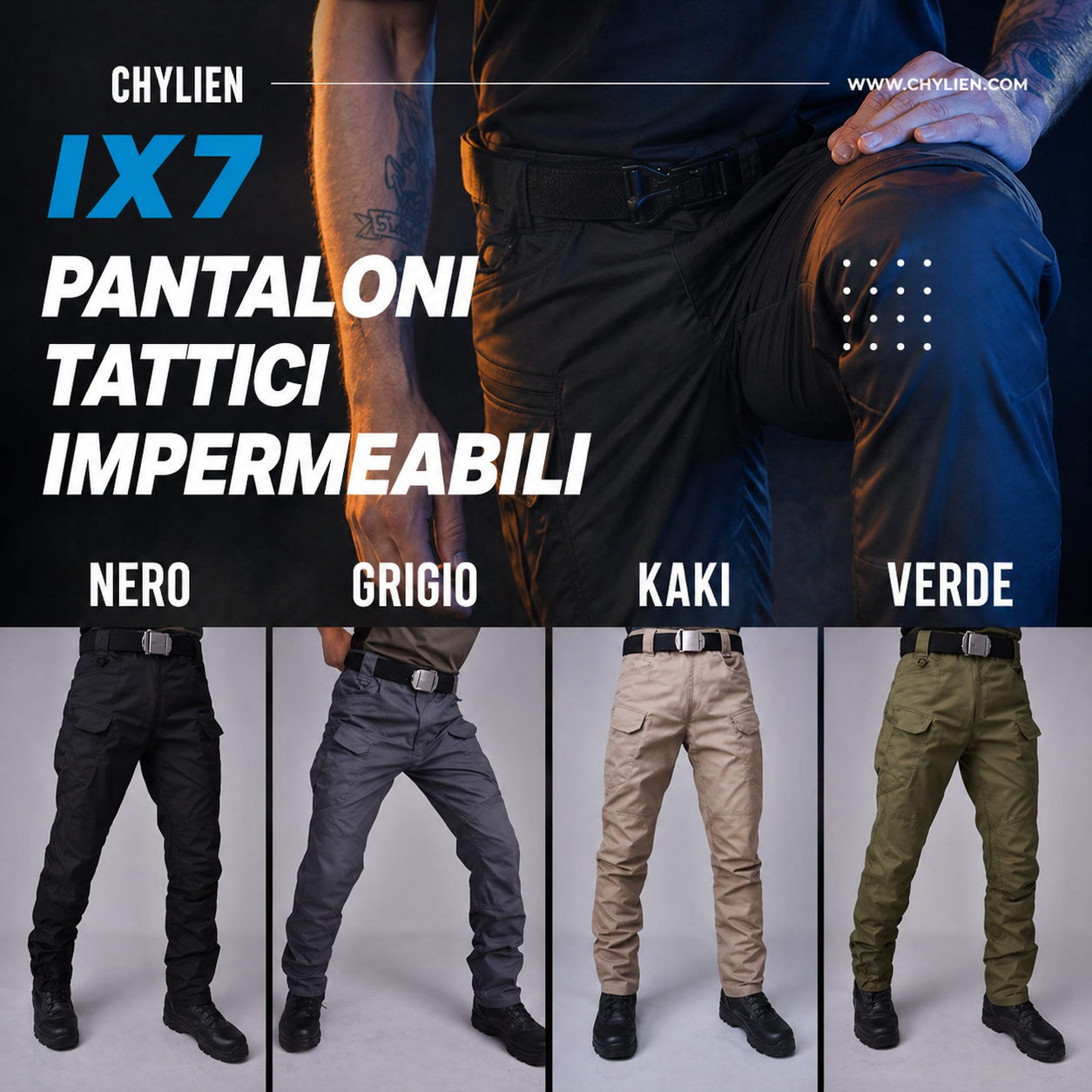 Alessandro – Pantaloni Tattici Impermeabili
