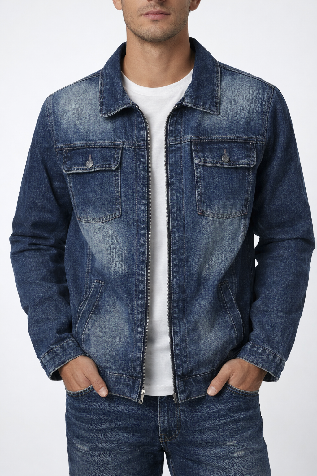 Carl - Giacca di jeans retro