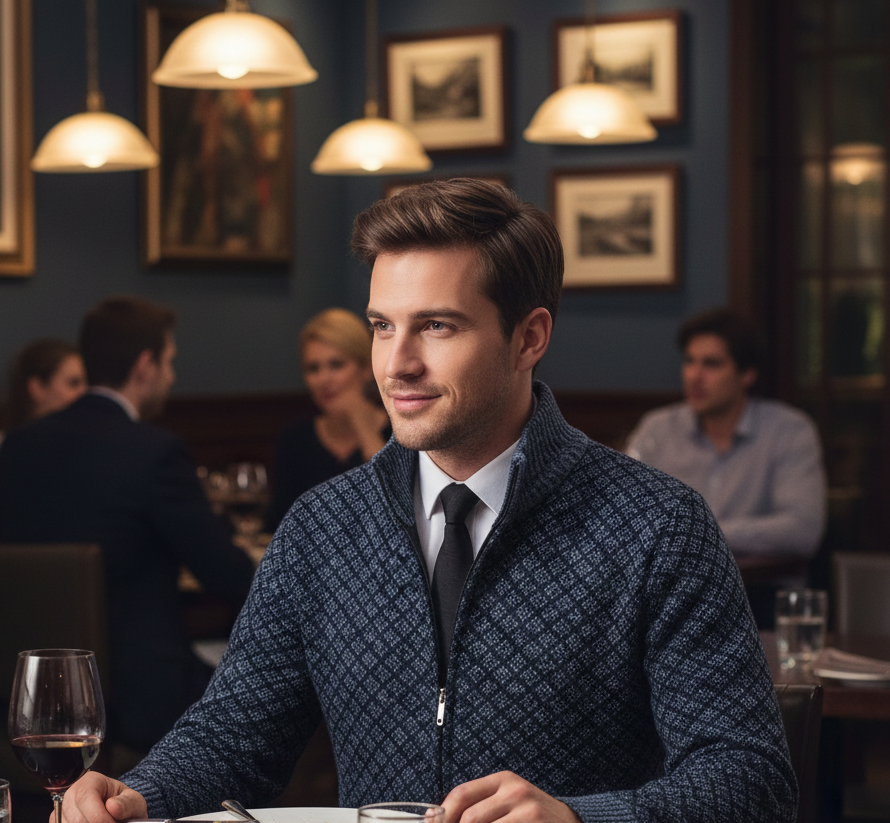 Oliver - Cardigan Casual di Lusso