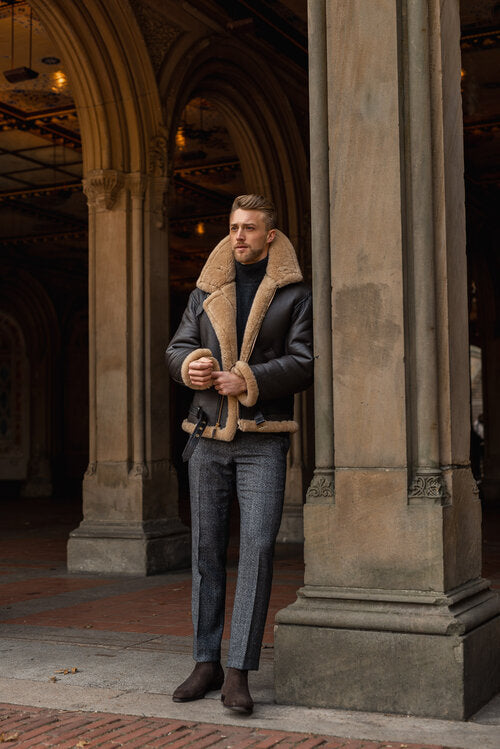Raf - Giacca da pilota in shearling - Pelle