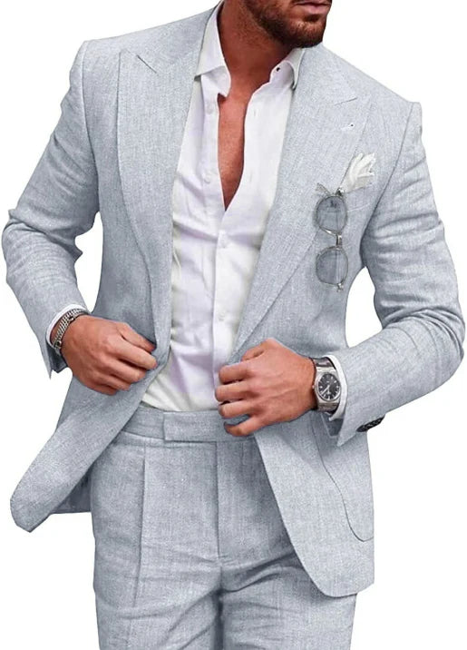 Completo da Uomo Monopetto Formale per Ospiti di Matrimonio | Set Due Pezzi