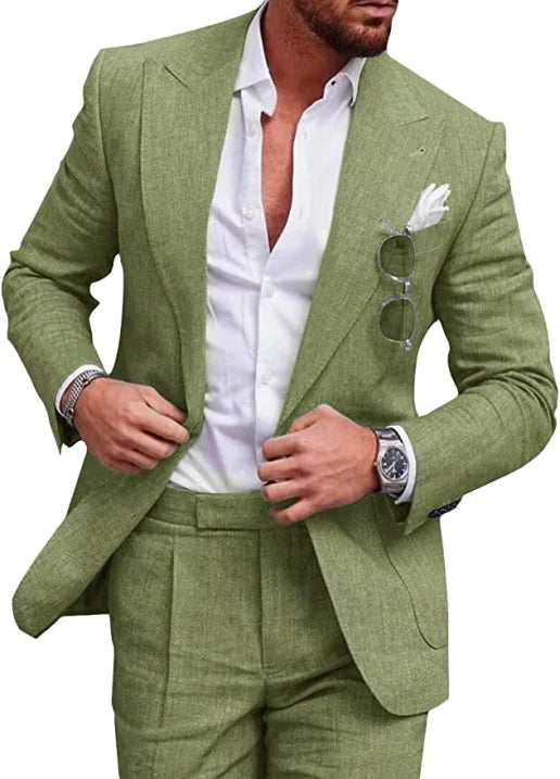 Completo da Uomo Monopetto Formale per Ospiti di Matrimonio | Set Due Pezzi