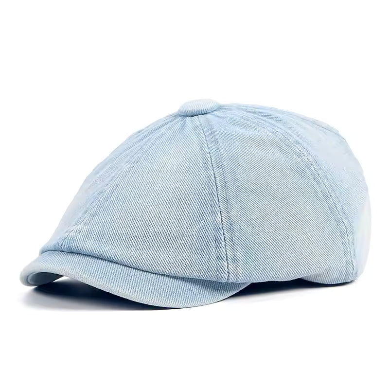 Cappello Newsboy in Denim
