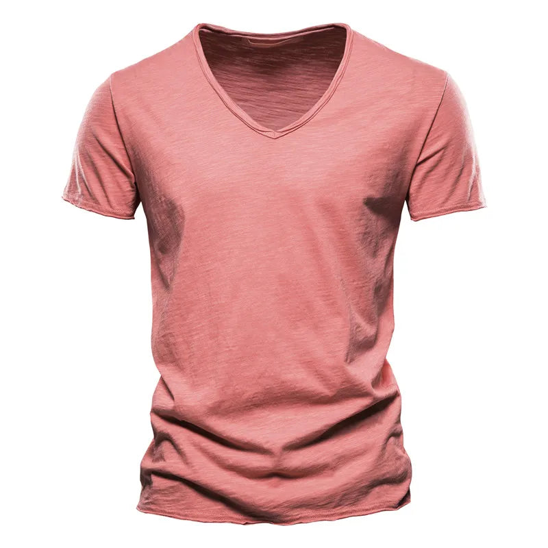 FRANCO MARINO | T-SHIRT COL V IN COTONE PER UOMO