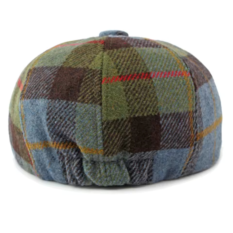 Cappello Newsboy a Quadri Invernale