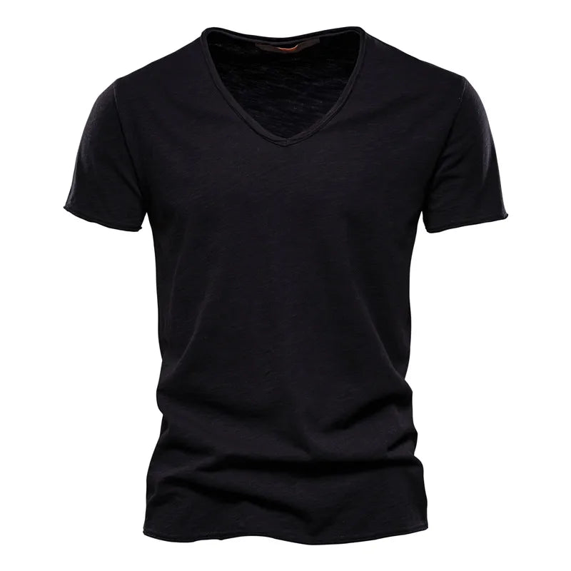 FRANCO MARINO | T-SHIRT COL V IN COTONE PER UOMO