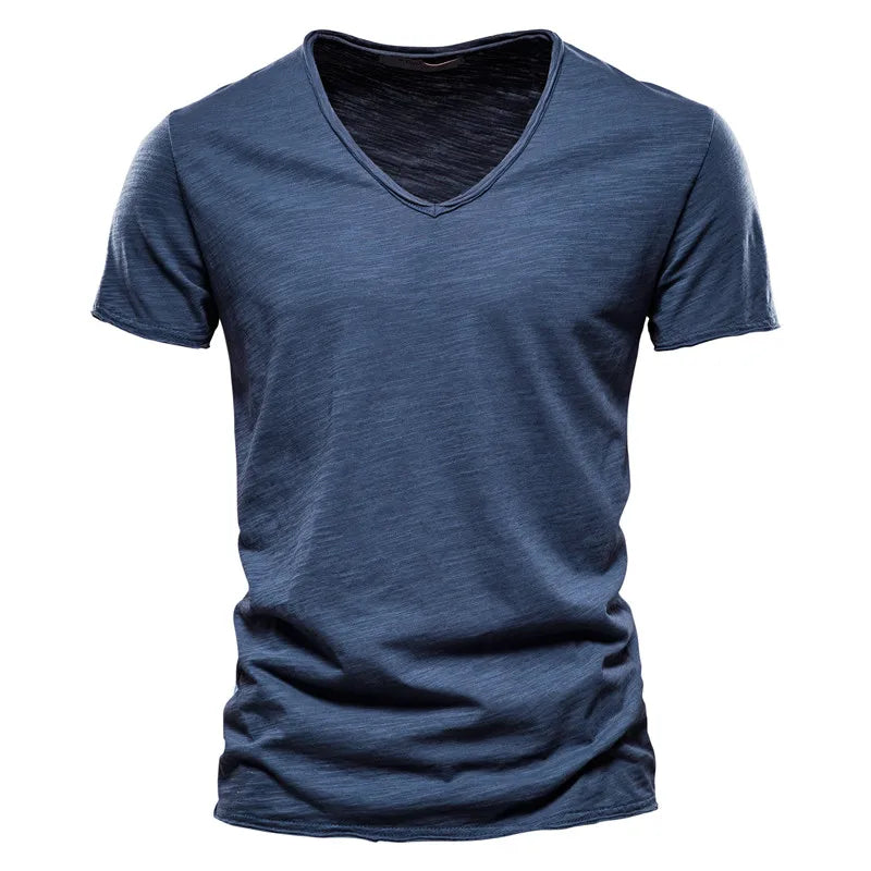FRANCO MARINO | T-SHIRT COL V IN COTONE PER UOMO