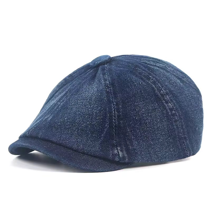 Cappello Newsboy in Denim