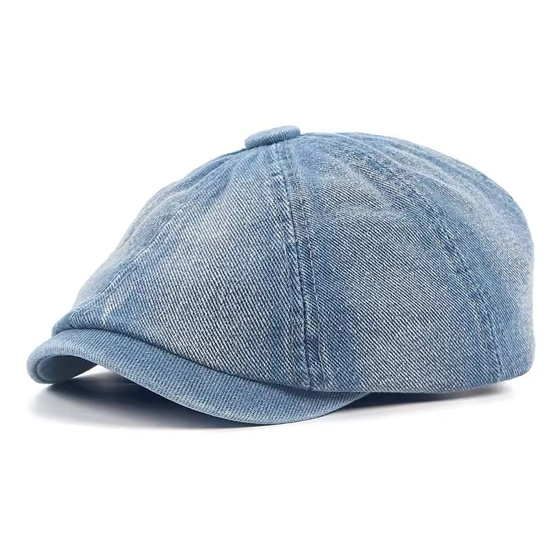 Cappello Newsboy in Denim