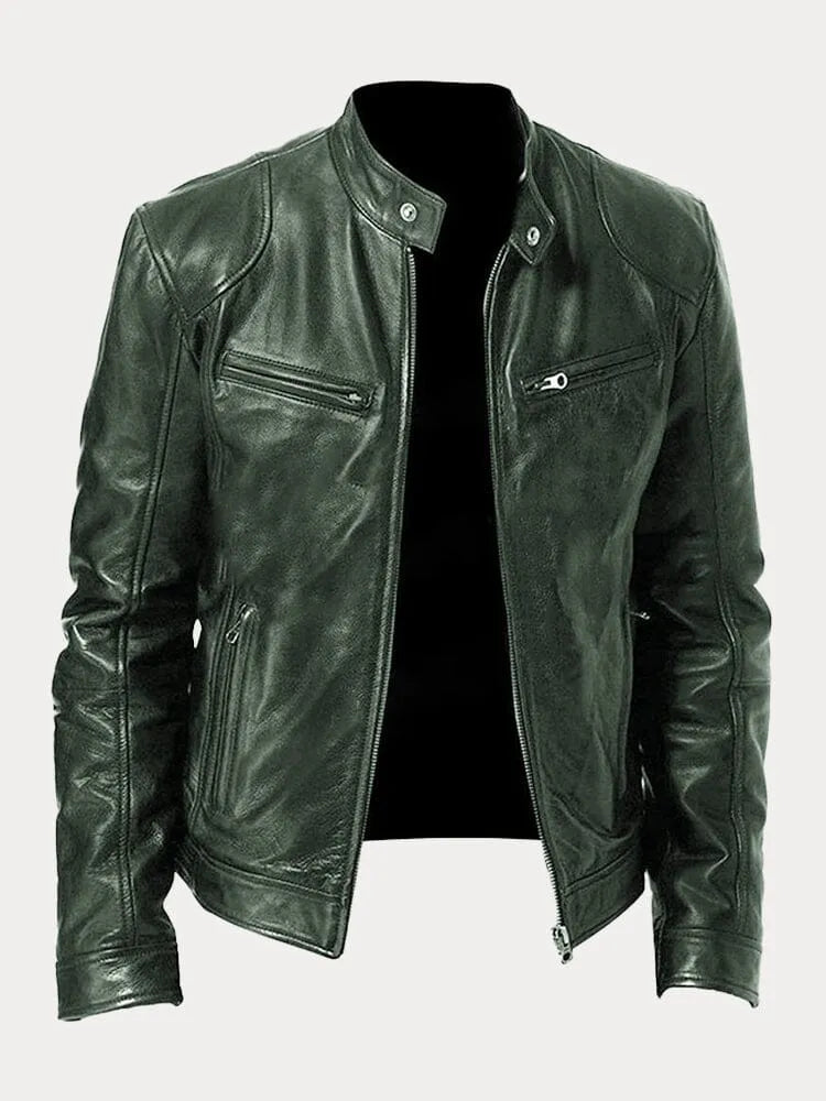 Armand - Giacca in Pelle Café Racer