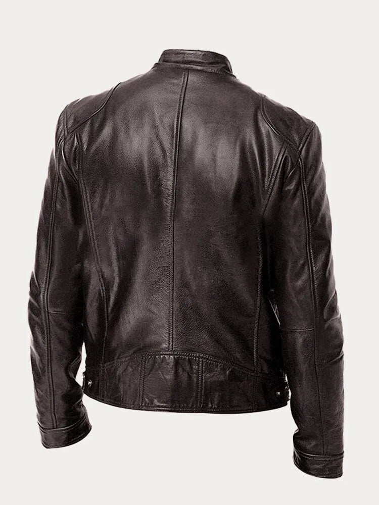 Armand - Giacca in Pelle Café Racer
