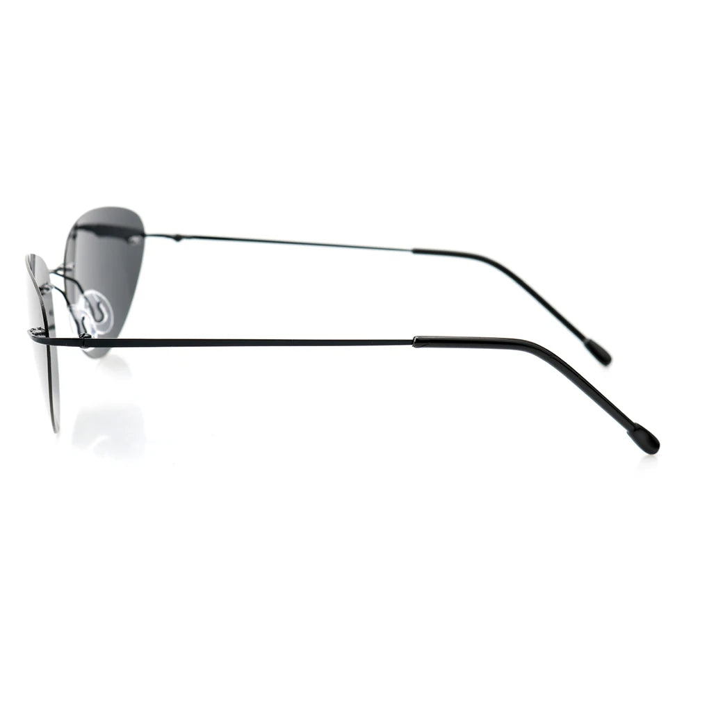 Occhiali da sole polarizzati senza montatura stile Matrix