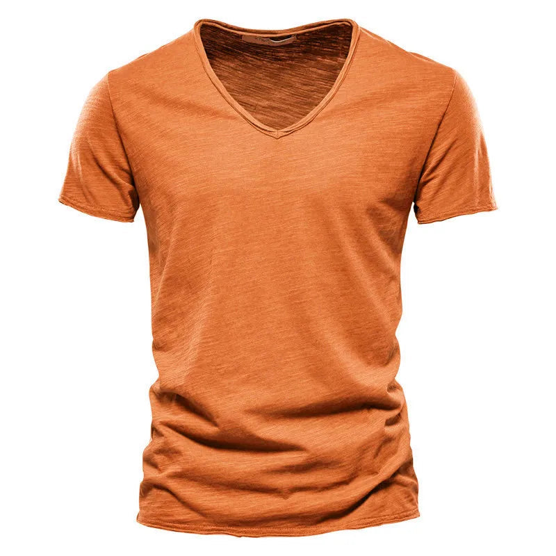 FRANCO MARINO | T-SHIRT COL V IN COTONE PER UOMO
