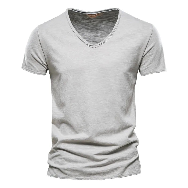 FRANCO MARINO | T-SHIRT COL V IN COTONE PER UOMO
