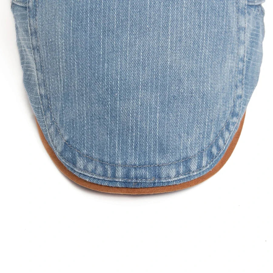 Thijs - Cappello Piatto in Denim Premium – Stile Senza Tempo & Comfort Quotidiano.