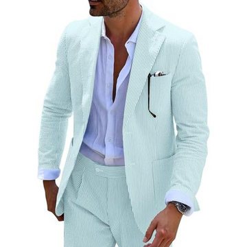 Completo da Sposo a Righe per Uomo | Due Pezzi