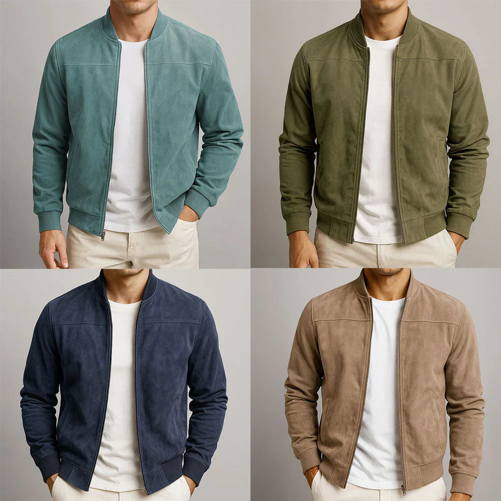 Riviera - Bomber in Camoscio