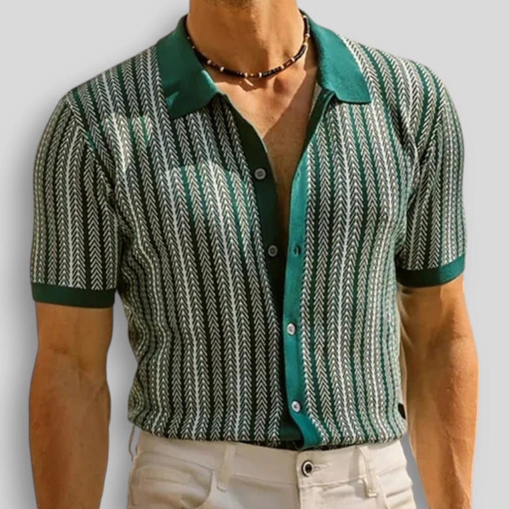 FRANCO MARINO | POLO A MAGLIA CHEVRON PER UOMO