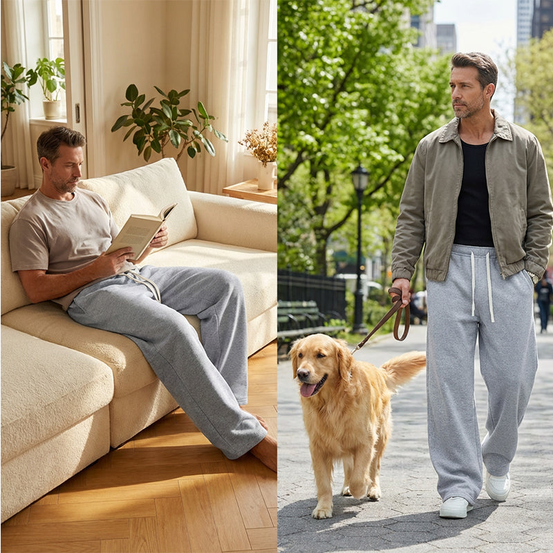 Luca™ | Pantaloni Casual Larghi con Cordino da Uomo